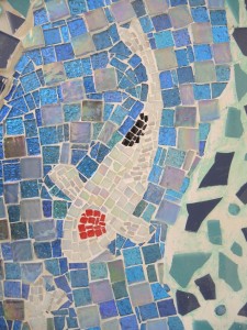 Detail of it grouted