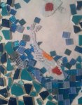 Koi mosaic in progress